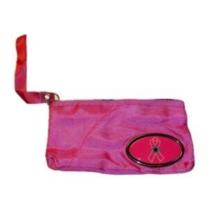 Dallas Cowboys Womens Pink 5x9 Inch Purse Bag Wallet Cancer Awareness New Nfl